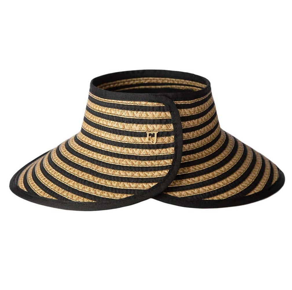 美品　ERIC JAVITS エリックジャヴィッツ　サンバイザー　UPF50+ Eric Javits | The SunCrest Original Peanut with Tan Trim