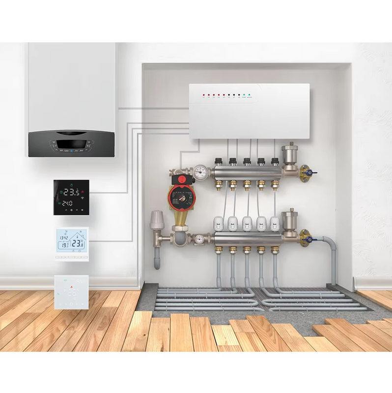 Beok 8-Zone Concentrator Underfloor Heating Centre Hub Controller for Mainfold G