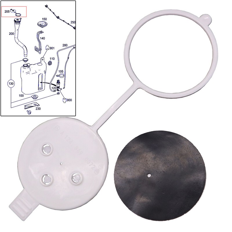 Car Windshield Water Washer Fluid Bottle Reservoir Tank Cap For Mercedes Benz