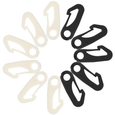  50pcs drapeau plastique pôle pince-pression clips mâle mousqueton haquetage