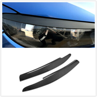 Für VW Scirocco 2008 2009-2017 Scheinwerfer Augenlid Abdeckung Kohlefaser-Optik