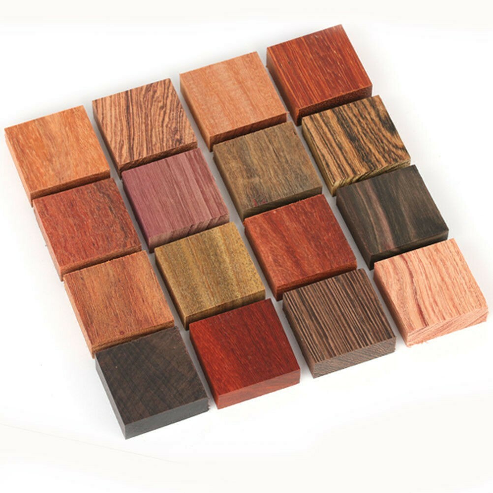 15x Set Assortito Legno Spazi Materiale Anello Creazione Fai da Te Tornitori
