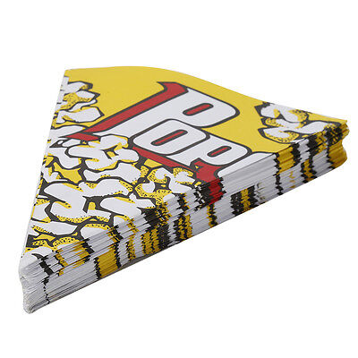 100pcs Cinema Container Popcorn Paper Bags Kids Party Cookie Candy Favors SU 100pcs Cinema Container Popcorn Paper Bags Kids Party Cookie Candy Favors SU