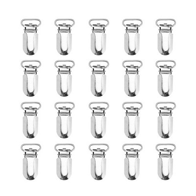 NUOBESTY 25 Pezzi Bretella Per Uomo Fibbie Per Bretelle Clip Per Bavaglino B