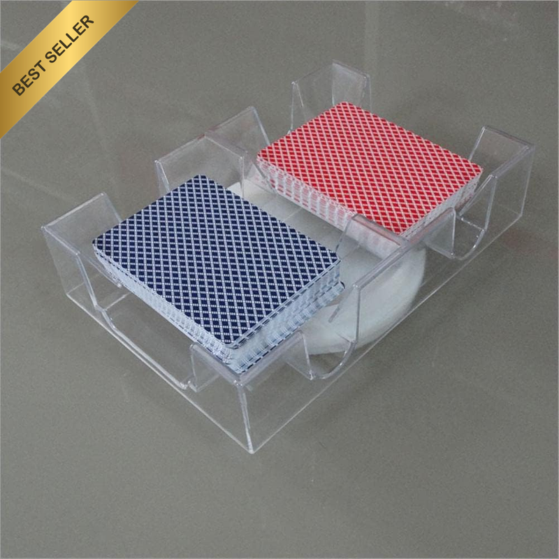 2 Deck/6 Deck Clear Card Tray Smooth Rotating Card Holder Ideal for Collectible