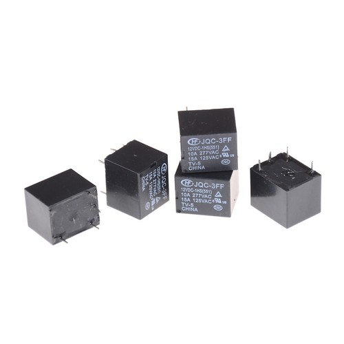 5Pcs 12VDC SRD-S-112DM 15A 125VAC 4Pins Coil Power Relay ZT