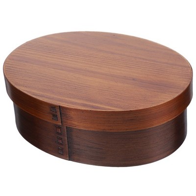  Boîte à lunch avec couvercle en bois Conteneur alimentaire Boîte à bento École