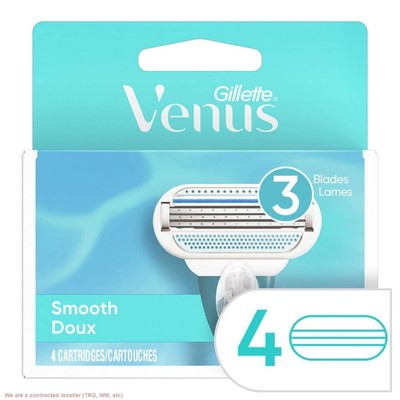Venus Smooth Women's Razor Blade Refills - 4ct