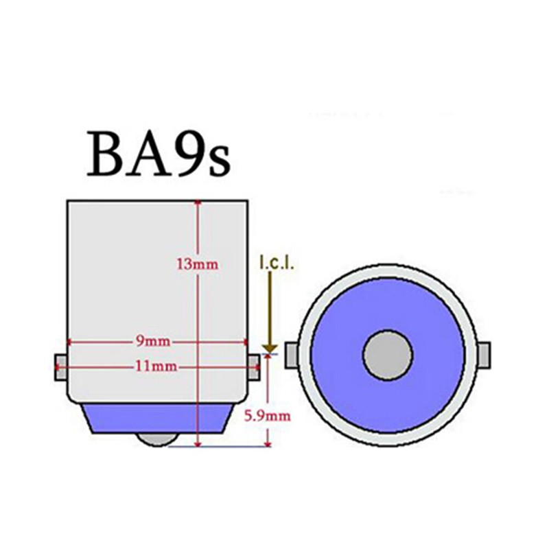 8pcs BA9S Bayonet Xenon LED Lamp Instrument Cluster Gauge Dash Light Bulb White