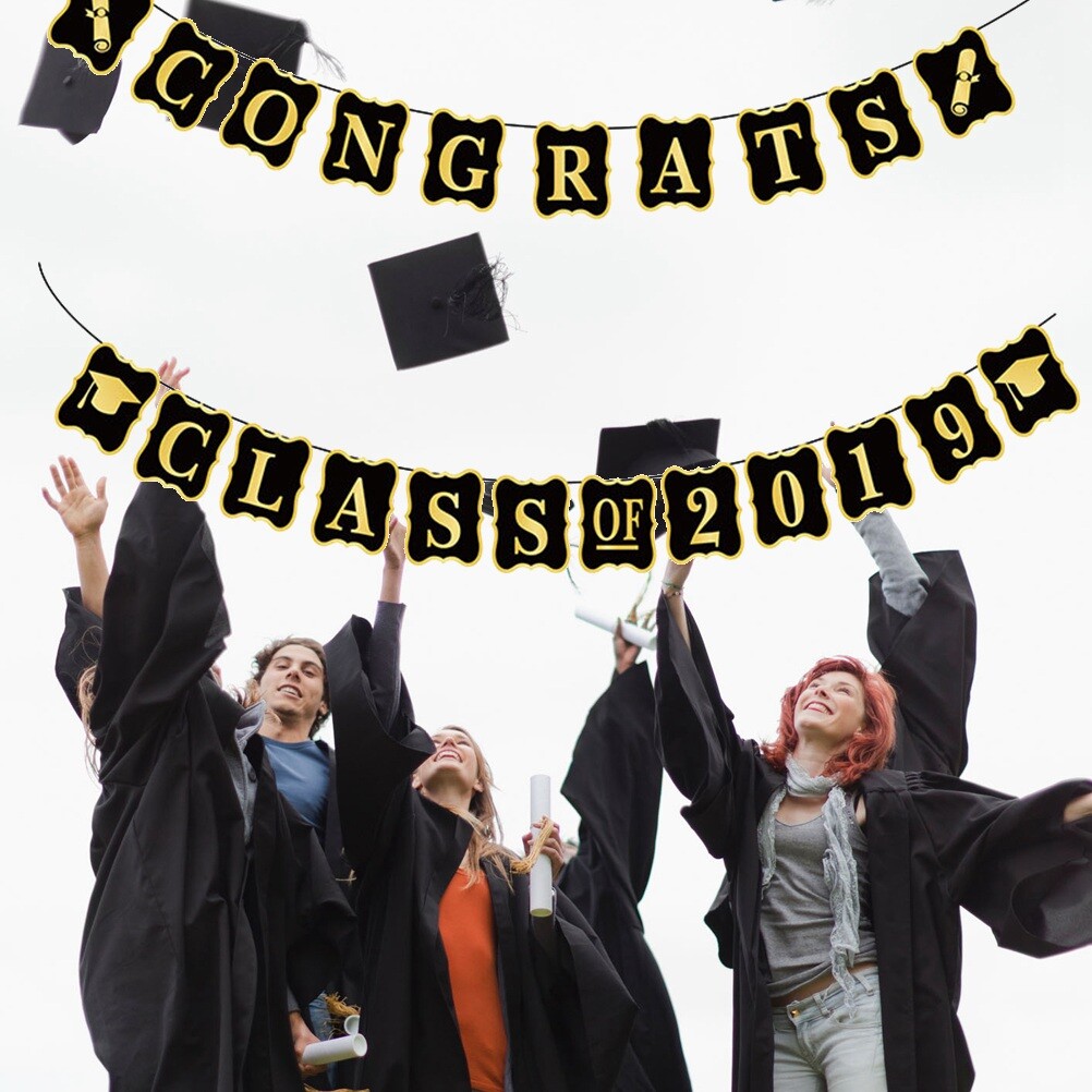 Toys Games 2pcs Congrats Class Of 2019 Graduation Decoration