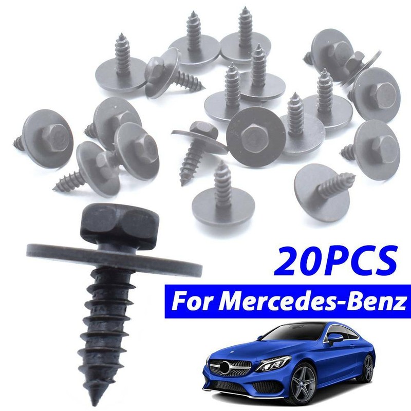 20Pcs For MERCEDES BENZ Hex Head Screws Splash Guard Retainers