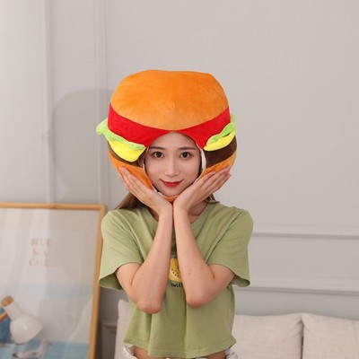  1PC Mardi Gras Party Burger Chapeau Photo Propuls Enfants Cadeau Funny Party