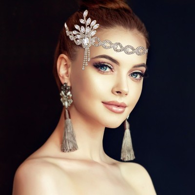  Bandeau en cristal de mariée Lurrose bandeau de mariage charmant accessoire de