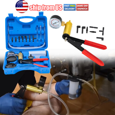Universal Hand Held Brake Bleeder Tester Vacuum Pump Tool Kits Car Motorcycle US