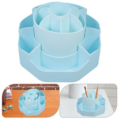  Rotating Pen Holder Desk Stationery Organizer Household Fountain