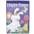 Morigins happy easter bunny colorful eggs double-sided spring garden flag decoZH