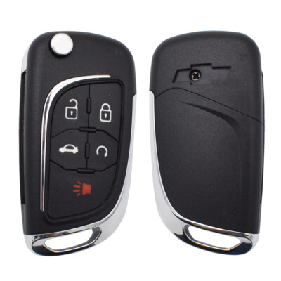 Car Key Fob Cover Shell Remote 5 Button,For Chevrolet Cruze Malibu Impala Sonic