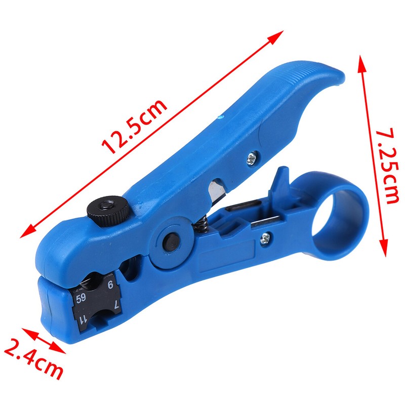Coaxial Cable Wire Cutter Stripping Tool CAT 5 RG 59/6 RG 7/11 Stripper