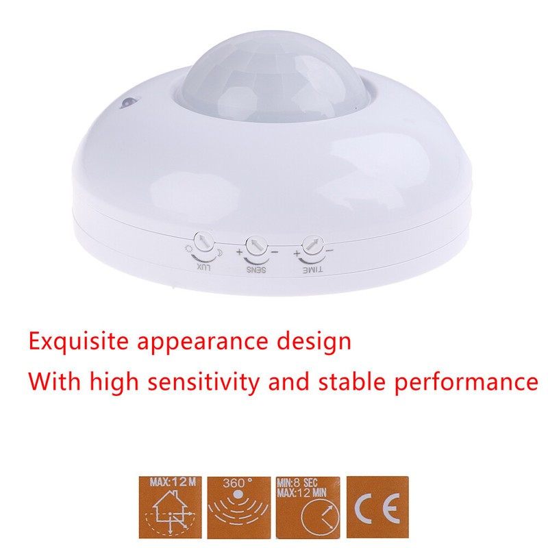 360 Surface Mount Pir Ceiling Occupancy Motion Sensor Detector