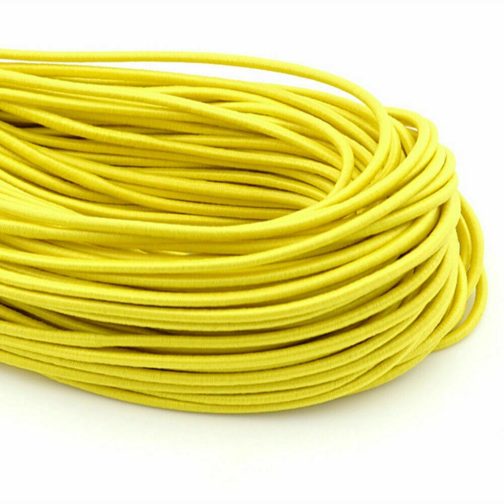 Skinny Elastic Band Cord Round Ribbon Stretchy Trimming Sewing Craft streach 10M