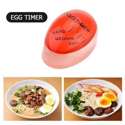 (Assorted Color)Color Changing Egg Timer Convenient Soft Or Hard Boiled Eggs MOY