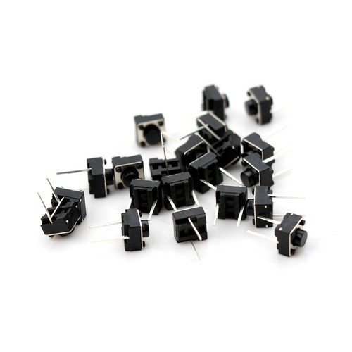 20Pcs Momentary Tactile Tact Push Button 2 Pin Switch DIP 6 x 6 x 5m FDPLCA