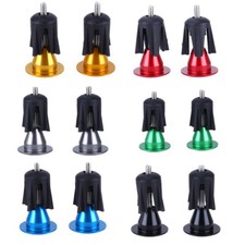 1pair Bicycle Handlebar Ends Aluminium Alloy Bike Handle Bar Grips Plugs Caps ES
