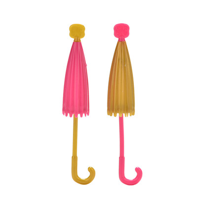 2 Pcslot Doll Accessories Handmade Doll39s Plastic Umbrella For Barbie DollsSLUS