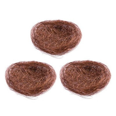  LUOEM 3PCS Nid artificiel De Pâques Mini Filet De Couleur Nids D'oiseaux pour