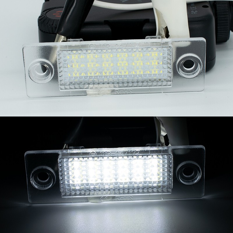 2PC LED LICENCE Number Plate Lights For VW Transporter T5 Caddy Multivan Touran £10.69 - UK