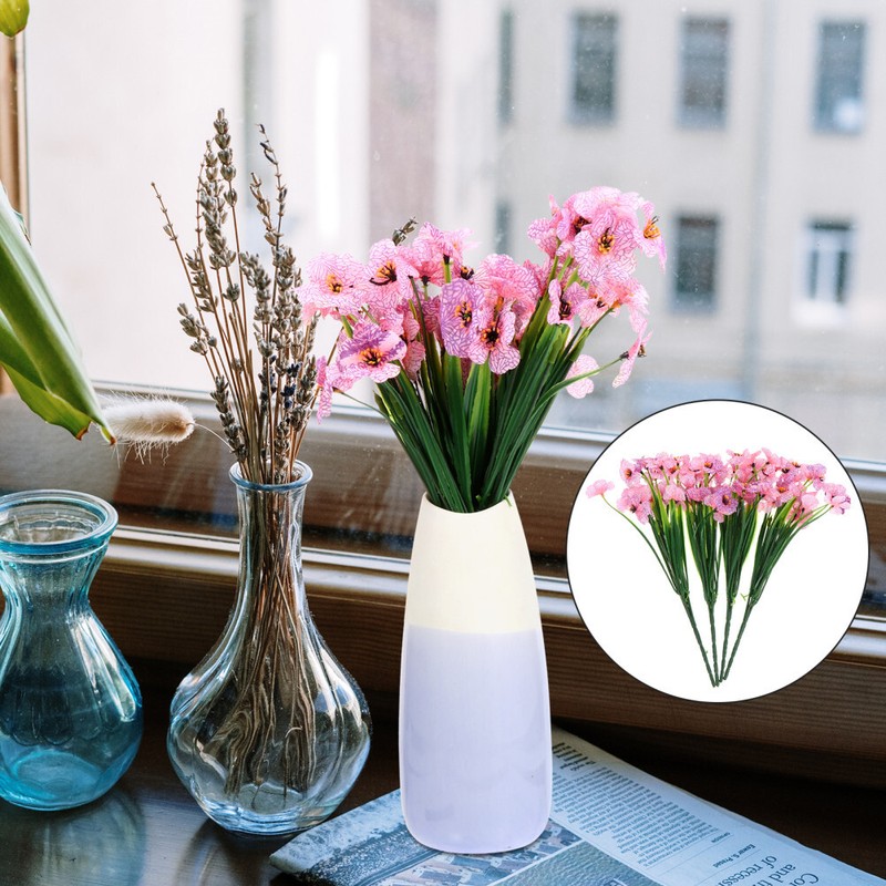  Plantes Artificielles D'IntÃ©Rieur Guirlande Ornements Violets SimulÃ©S