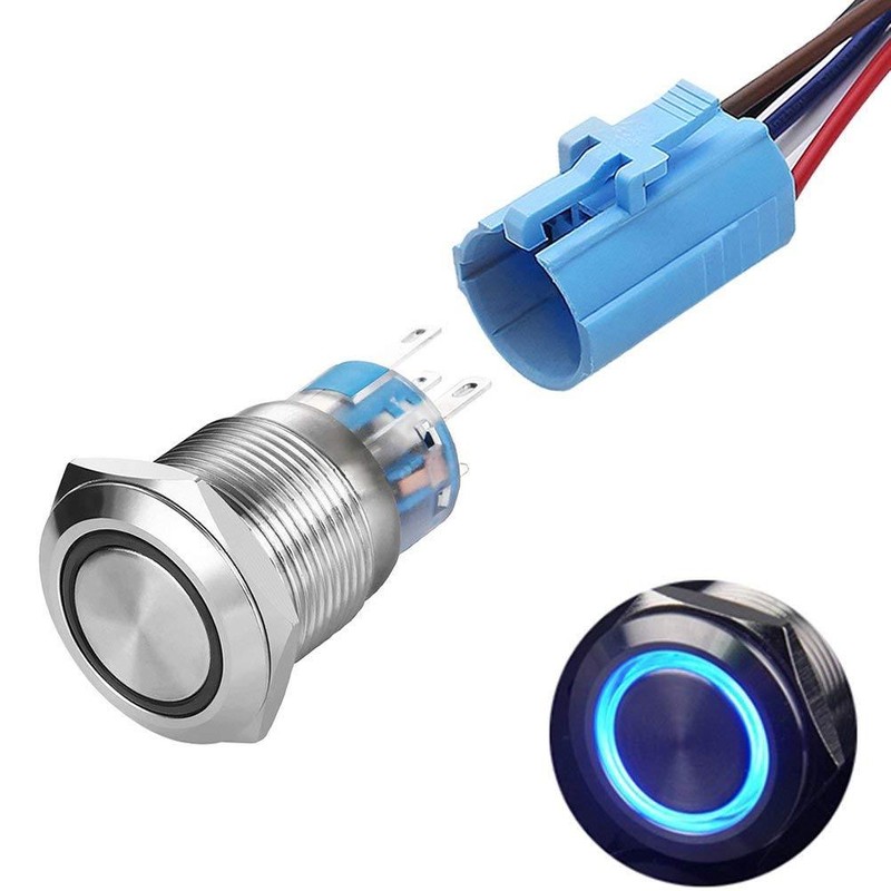 Push button 19mm. Водонепроницаемый металлический кнопочный переключатель. asansor switch push button. кнопки лед ринг. led push button.