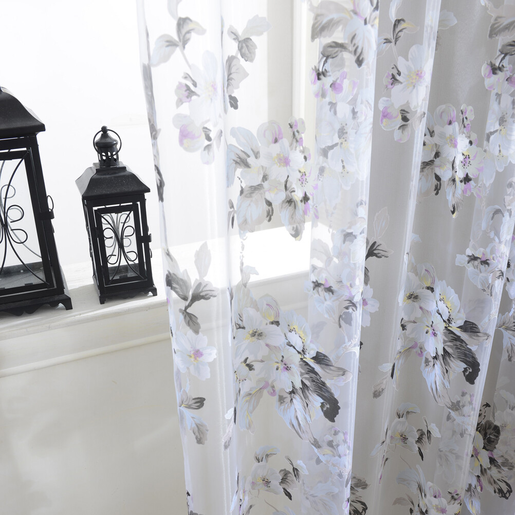 2*1m Orchidee Gardinen Fenster Bildschirm Fenster Gaze Tür
