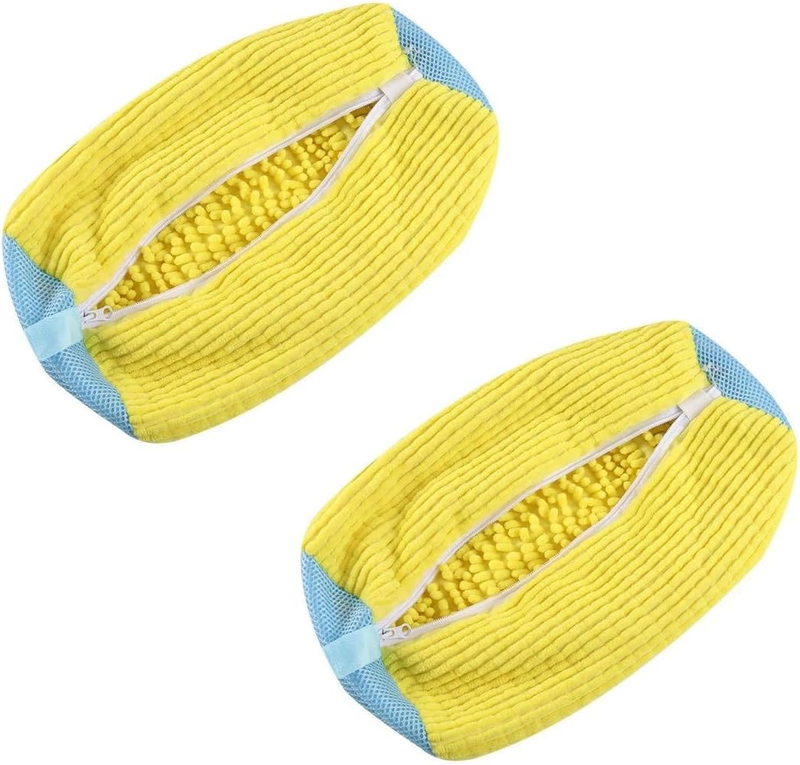 2Pcs Shoe Washing Machine Bag,Reusable Shoes Cleaning Bags for Washer and Dryer