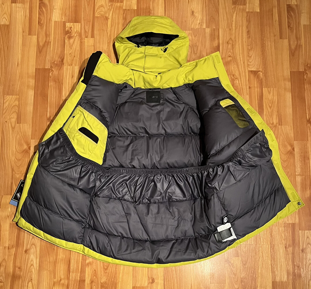 Pre-owned Marmot Men's  Mammoth Goretex Waterproof Parka Citronelle Steel Onyx 700 Fill In Multicolor