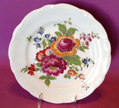 Made in Germany Ornate PS Bavaria Double Handled Cake Plate with White Roses and Lots of Intricate Gold Gilding Bridal Shower Gift