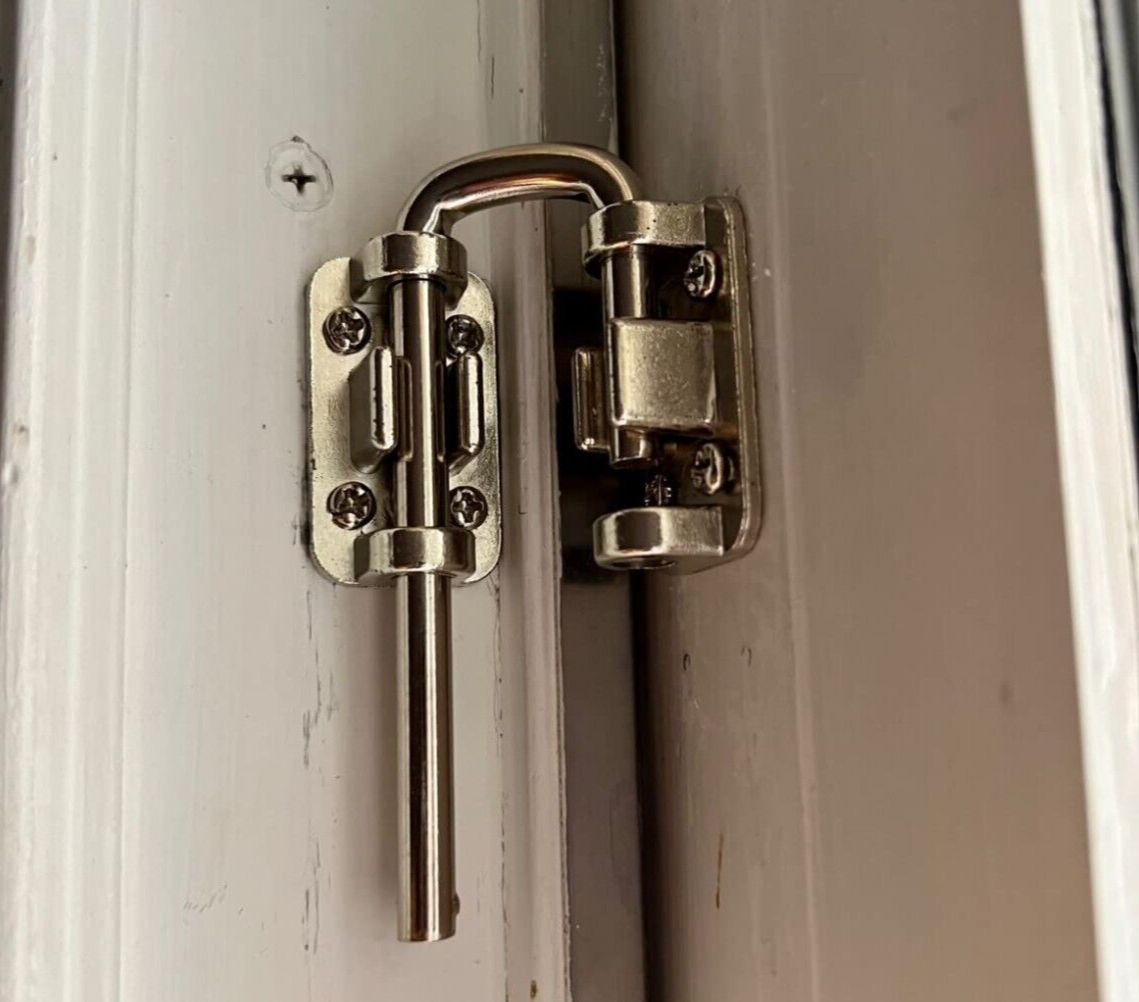 セキュリティ・セーフティ matsuhide0827 Door Security Slide Latch Lock with 12 Screws , 2 Pack