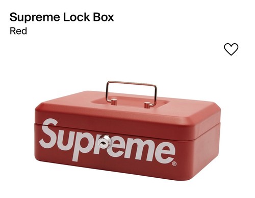 小物 17AW Supreme Lock Box Red Supreme Lock Box Red OS F/W 17 | eBay