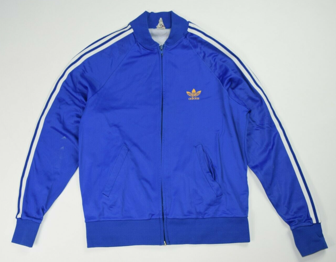 adidas track zip jacket ventex blue vintage atp tennis xs