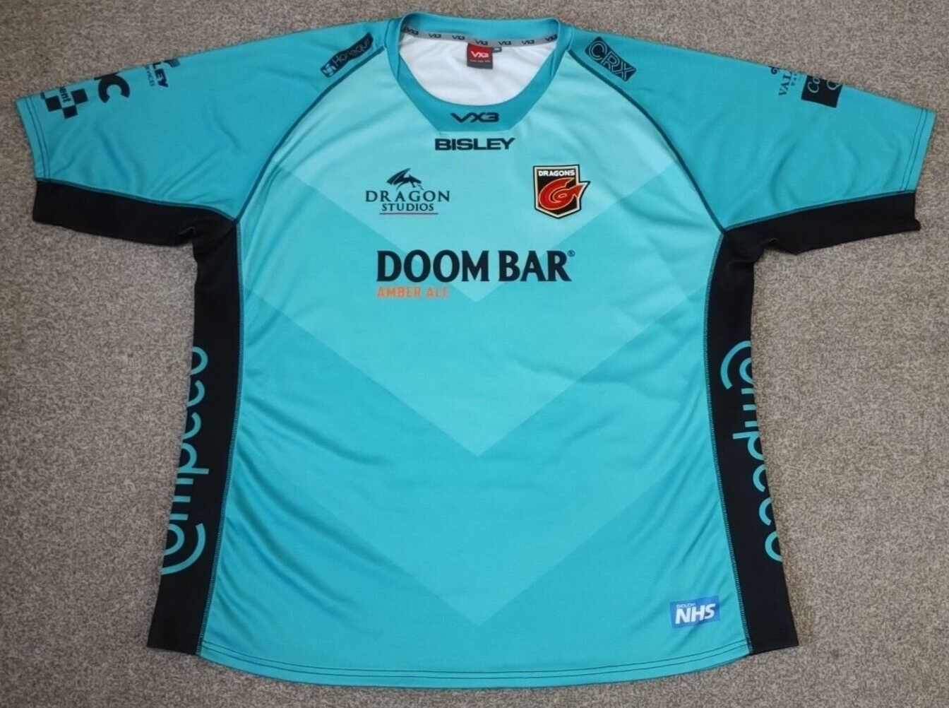 Newport Gwent Dragons Rugby Away Shirt 2020/2021 - VX3 7XL