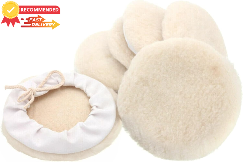 6PC 7" Buffing Pads Set Wool Polishing Kit for Car Waxing Drill Accessories