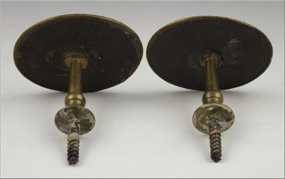 Historical 18th C Jean Pierre Blanchard Hot Air Balloon Bilston Enamel Tiebacks