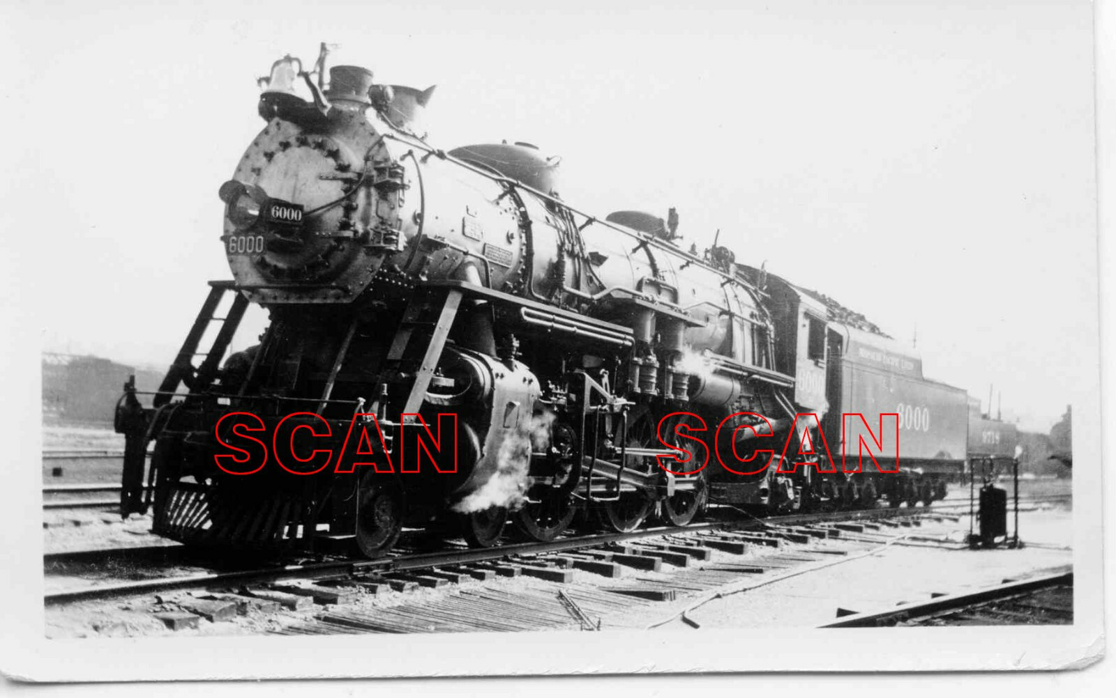 1D959 RP 1950s MOPAC MISSOURI PACIFIC RAILROAD 4-6-2 LOCO