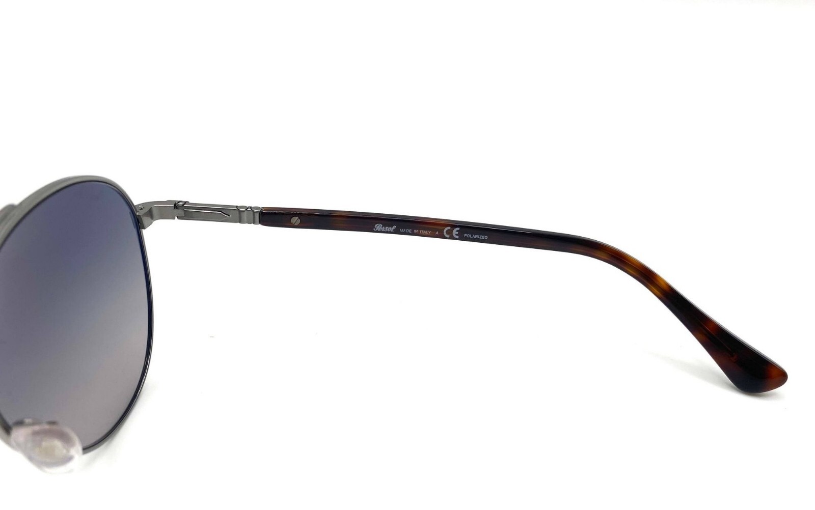 Pre-owned Persol Po2477s Sunglasses 513/m3 Gunmetal/grey Gradient Polar Lens 54mm In Gray