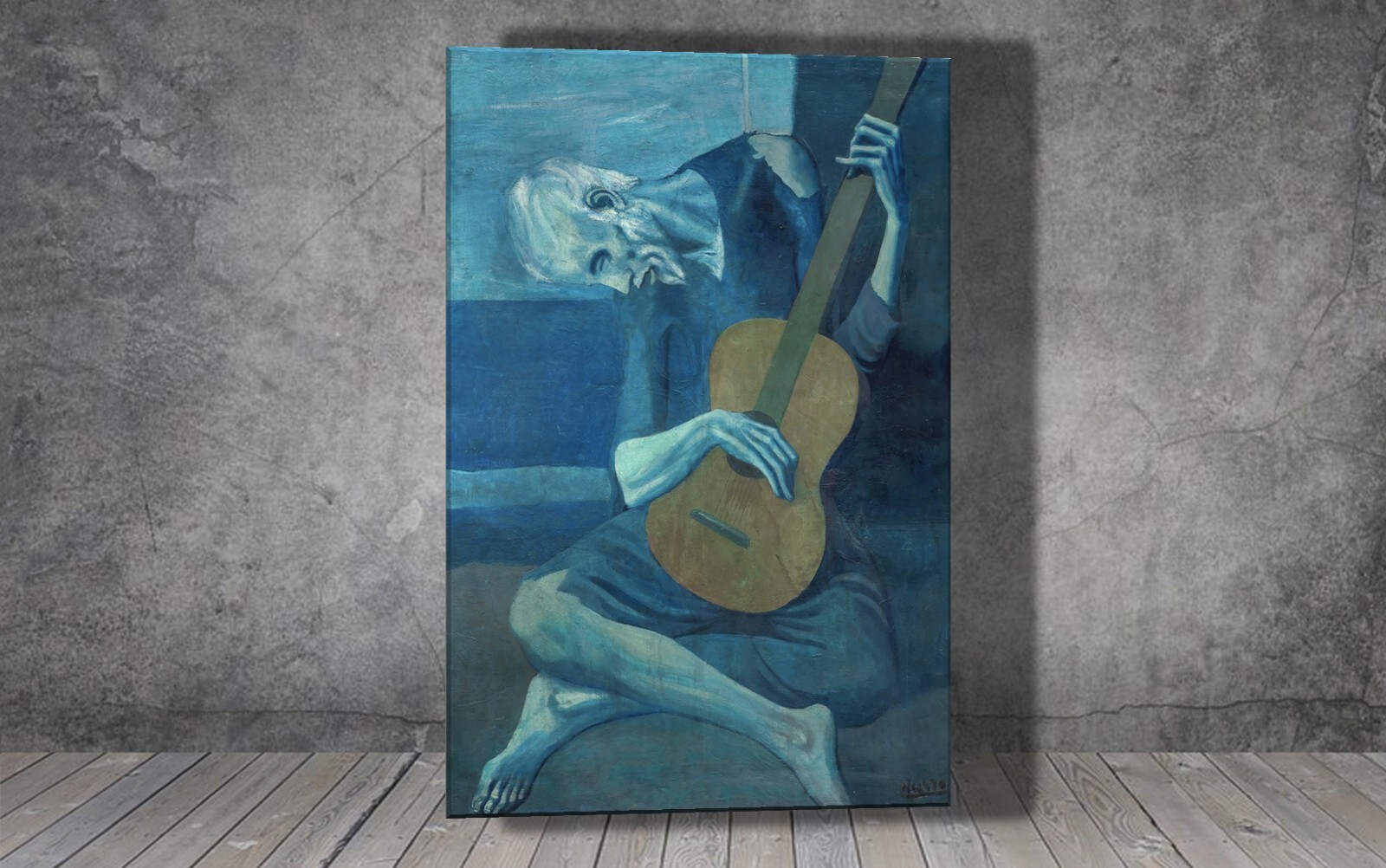 アート・デザイン・音楽 Van Gogh to Picasso Vincent Van Gogh Painting A Wheatfield with Cypressポスター