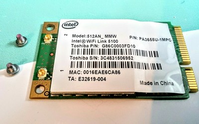 Dell Vostro V13 Laptop Wifi Wireless Half Mini Pci E Card 512an Hmw 0cy256