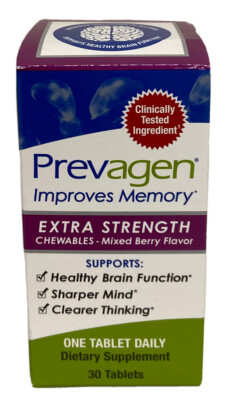 Prevagen Extra Strength 20mg Chewables Mixed Berry 30 Tablets
