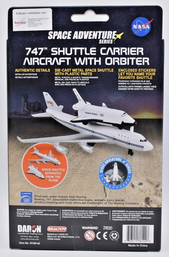 Airplane Airbus Boeing 747 & Space Shuttle Herpa Wings