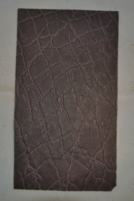 Leather Piece - 6 x 11 - Grape - Elephant Print - 1 piece (E202)