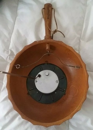 Lanshire Self Starting Clock- Nice Vintage Electric Wood Retro Works!